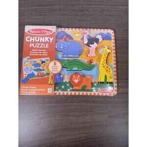 New Melissa & Doug Safari Animals Chunky‎ Puzzle 2+ years